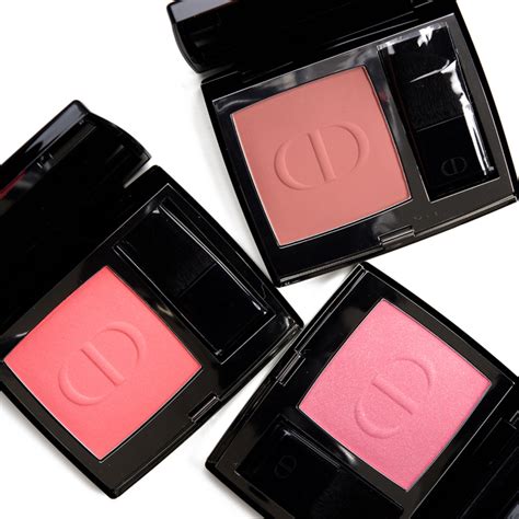 dior rouge blush long-wear powder blush swatches|dior rouge blush poison matte.